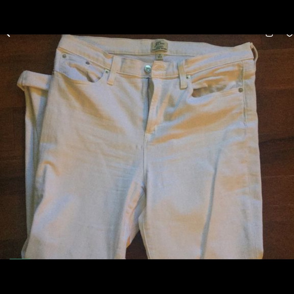 J crew white skinny jeans size 32
